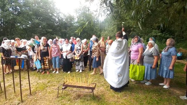 09.08.2022 г. п. Лютины, Оршанского района, Молебен с акафистом вмч. Пантелеимону