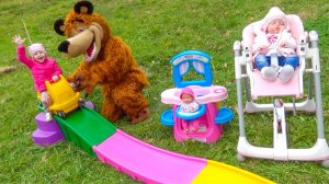 Маленькая Кукла Катя - Reborn doll и Настя как мама