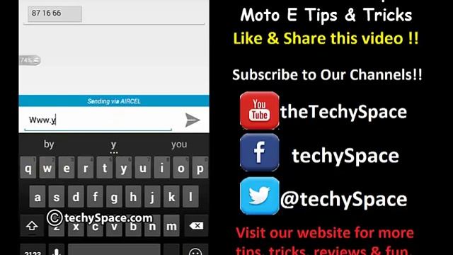 Android Guide - Sending Text Messages / SMS From Android Smartphone - Moto E Tips & Tricks