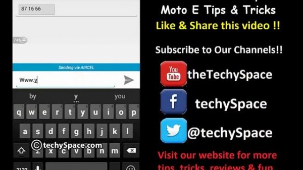 Android Guide - Sending Text Messages / SMS from Android Smartphone - Moto E Tips & Tricks