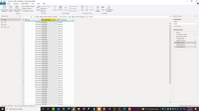Generate Year Month Day Combinations in Power BI Report using Power Query Date ToText Function смотреть онлайн
