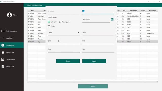 Desktop Application JavaFX CRUD MySQL Data Mahasiswa смотреть онлайн