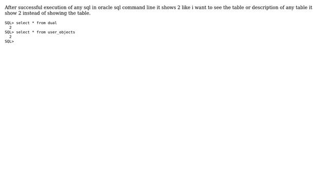 Databases: Result on execution of any SQL is number 2 смотреть онлайн