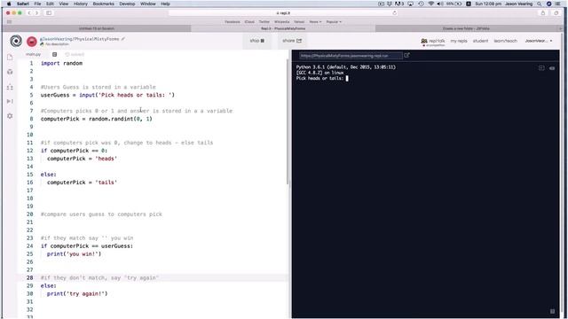 VTCC Lesson 3.12 Heads or tails_Scratch, Python and Javascript смотреть онлайн