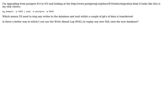 Databases: Upgrade Postgres without doing a pg_dumpall смотреть онлайн