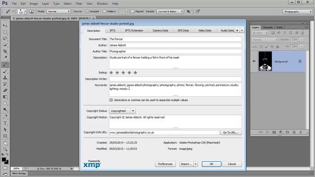How to add copyright information and keywords to images in Photoshop смотреть онлайн