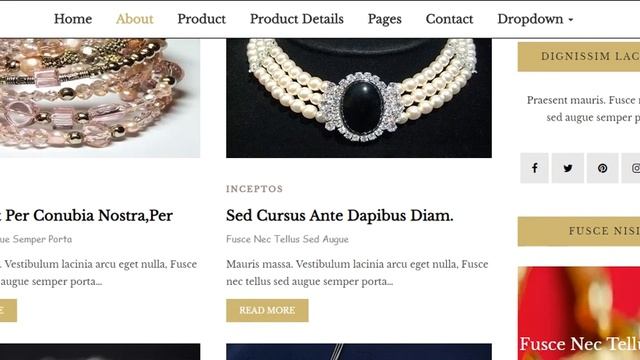 Free Jewelry website template bootstrap смотреть онлайн