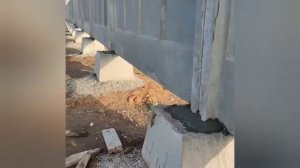 Монтаж бетонного забора