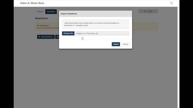 Import Questions into a quiz смотреть онлайн