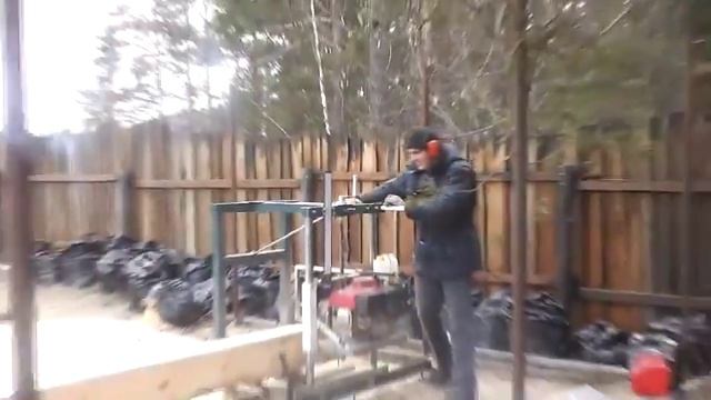 Шинная пилорама Лесопилов (Производство бруса) смотреть онлайн