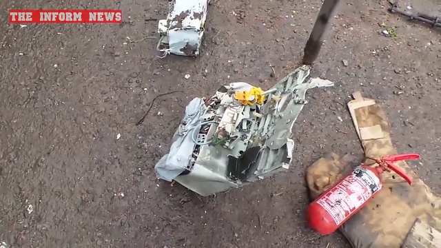 25.06.2014 Remains of self-defense downed Ukrainian helicopter MI-8 смотреть онлайн