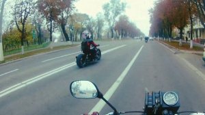 Редкий Урал на цепи, закрытие МОТО сезона,Урал, Днепр, custom Ukraine bike, большое колесо,кастом
