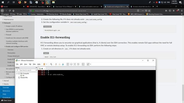 Установка Clear Linux® OS на VMware® Workstation 15 Pro (настроенный образ) смотреть онлайн