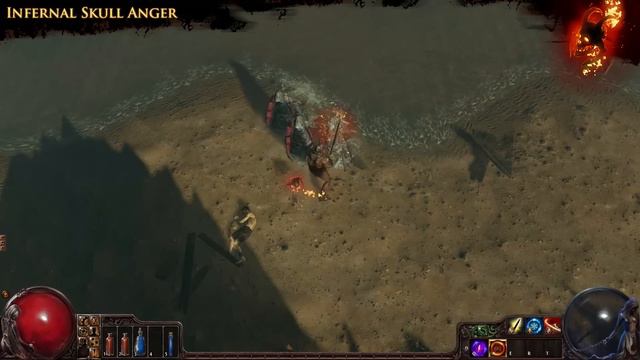 Path of Exile - Infernal Skull Anger Aura Effect смотреть онлайн