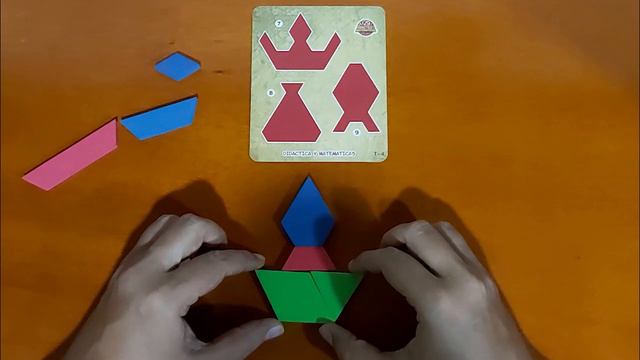 TANGRAM TRIÁNGULAR (8 piezas diferentes): FIGURA 7. PROFE CARLOS. смотреть онлайн