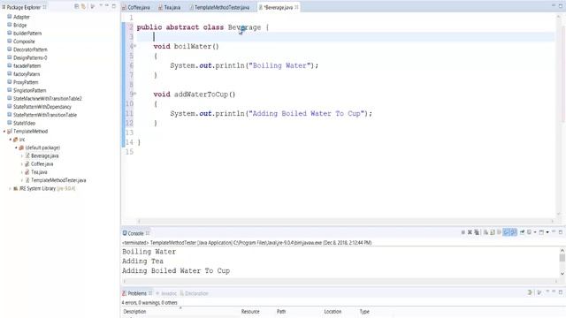 Template Method Pattern Java Implementation смотреть онлайн