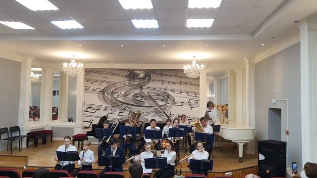 Итальянская народная песня"Bella Ciao " Духовой оркестр ДМШ 3 г. Набережные Челны смотреть онлайн