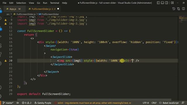 Touch images slider in react js | Images slider using swiper js | Easy slider in react js смотреть онлайн