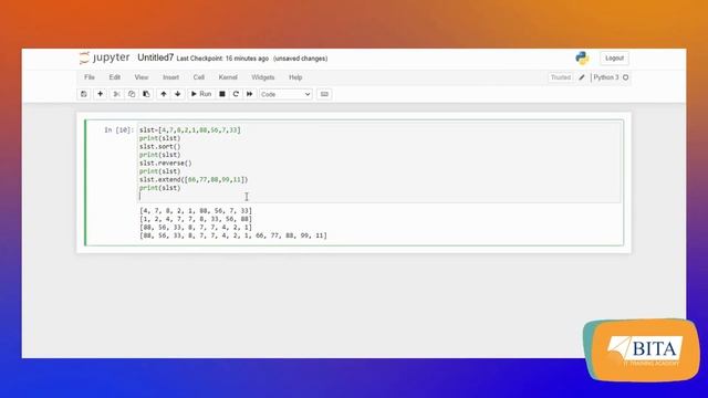 Python Tutorial | List Methods in Python | Built-in-methods | List datatype | Python for beginners смотреть онлайн