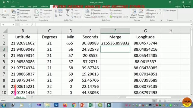 INSERT DEGREE MINIUTE AND SECOND SYMBOL IN EXCEL смотреть онлайн