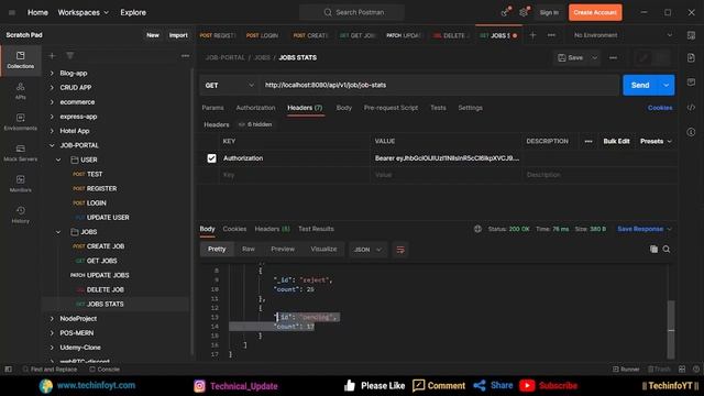 Stats Filters Nodejs Job Portal Application Nodejs Project Nodejs Tutorial Nodejs Course смотреть онлайн