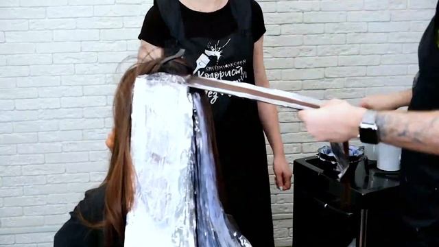 Смывка через растяжку. Тестирование красителя PERICHE - HairSet #130 смотреть онлайн