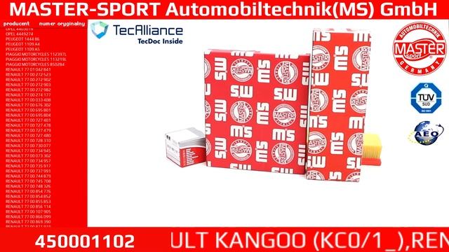 450001102 | FILTER SET | Master-Sport-Automobiltechnik (MS) GmbH смотреть онлайн