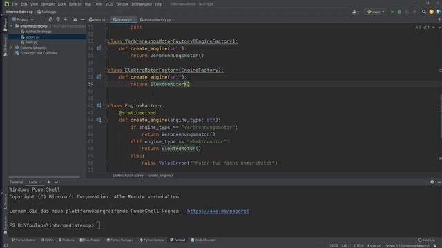 ABSTRACT FACTORY PATTERN - Intermediate OOP in Python - Design Patterns смотреть онлайн