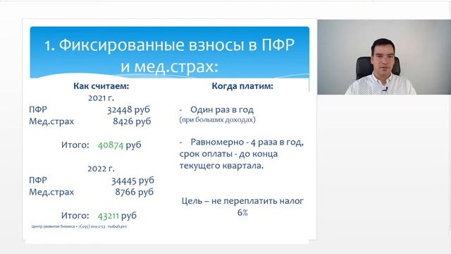 Расчет и оплата налогов и взносов ИП на УСН 6%. Практический урок смотреть онлайн