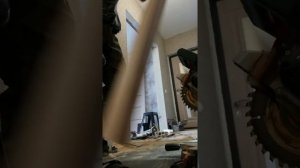 Как напилить наличник по ширине на дверь.