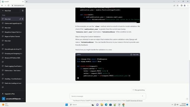 Python Django How to do object level custom validations in the models смотреть онлайн