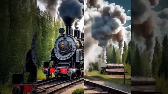 Нейросеть шедеврально рисует картины с паровозами ??? смотреть онлайн