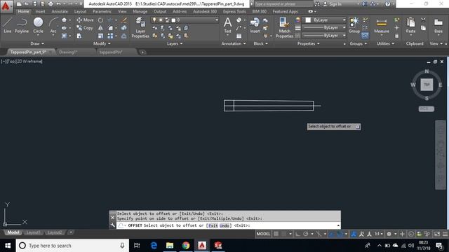 making of tapered Pin || video part 1|| zeesh AutoCAD смотреть онлайн