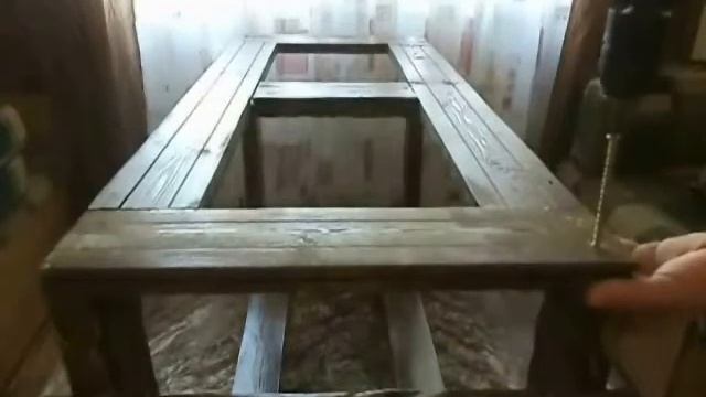 Деревянный стол своими руками(Видео5) смотреть онлайн