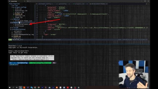 Windows Terminal, NeoVim, OhMyPosh!... Awesome combo! смотреть онлайн