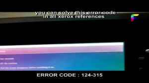 xerox error code 124-315
