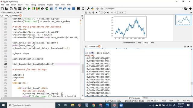 Generalized Stock Prediction & Forecasting using LSTM in Python смотреть онлайн