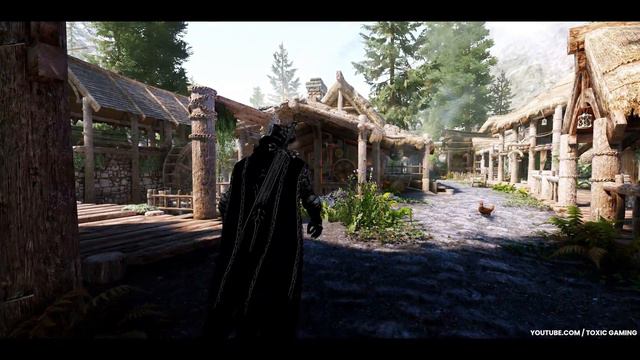 [4K] SKYRIM SE Ultra Modded Next-Gen Forest With RAYTRACING