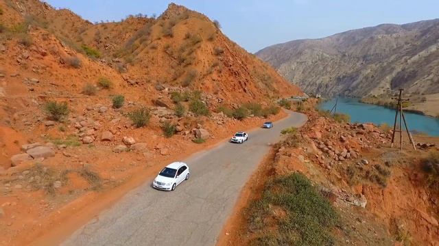 Горы Таджикистана с птичего полёта... Высокие горы... Туристы Приезжаете в ТАДЖИКИСТАН город Нурек смотреть онлайн
