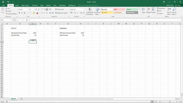 Excel - Calculating Effective and Nominal Interest Rates using EFFECT and NOMINAL смотреть онлайн