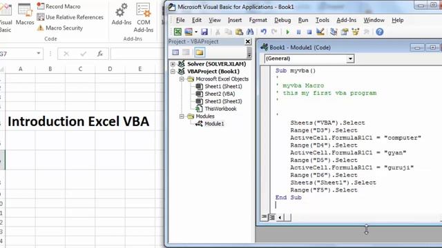 Introduction to Excel VBA | Excel VBA series lesson-1| Excel VBA Beginners tutorial in hindi смотреть онлайн