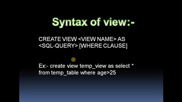 what is view in sql смотреть онлайн