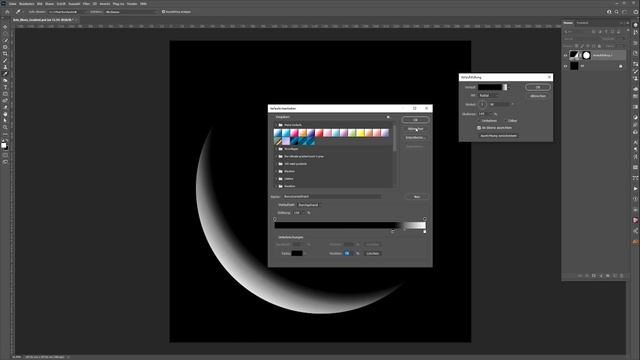 Create your own moon with just one gradient fill layer in Photoshop смотреть онлайн