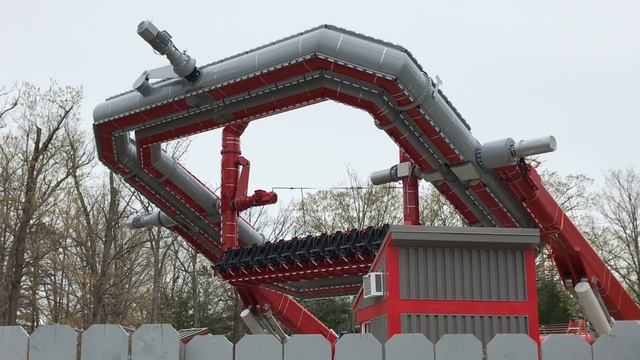Cyborg Cyber Spin (Six Flags Great Adventure)- Construction Update #1 смотреть онлайн