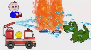 Пэкмен против Дракона - Мультики про машинки -  Мультики для малышей