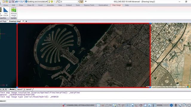 IGiS CAD | How to set Geographic Location Data to the drawing and insert an online map? смотреть онлайн