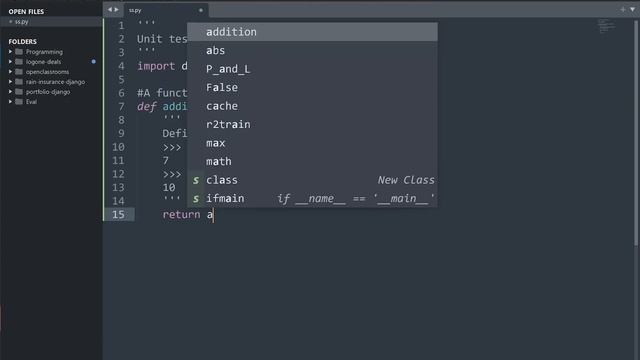 [Python] Unit test with doctest. смотреть онлайн