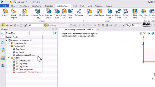Проектирование сверху-вниз в ZW3D 2024 смотреть онлайн