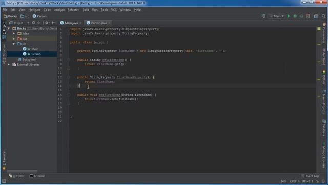 JavaFX Java GUI Tutorial - 28 - Properties смотреть онлайн