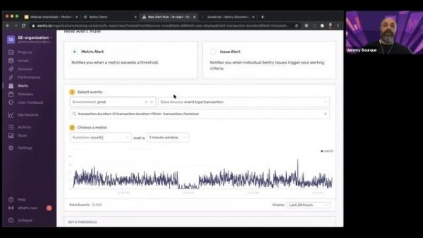 Performance Monitoring: View Performance Trends and Create Metric Alerts with Sentry